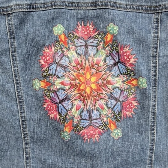 Girls Disney Encanto Denim Jacket, Size Small (6/6X) - Picture 2 of 4